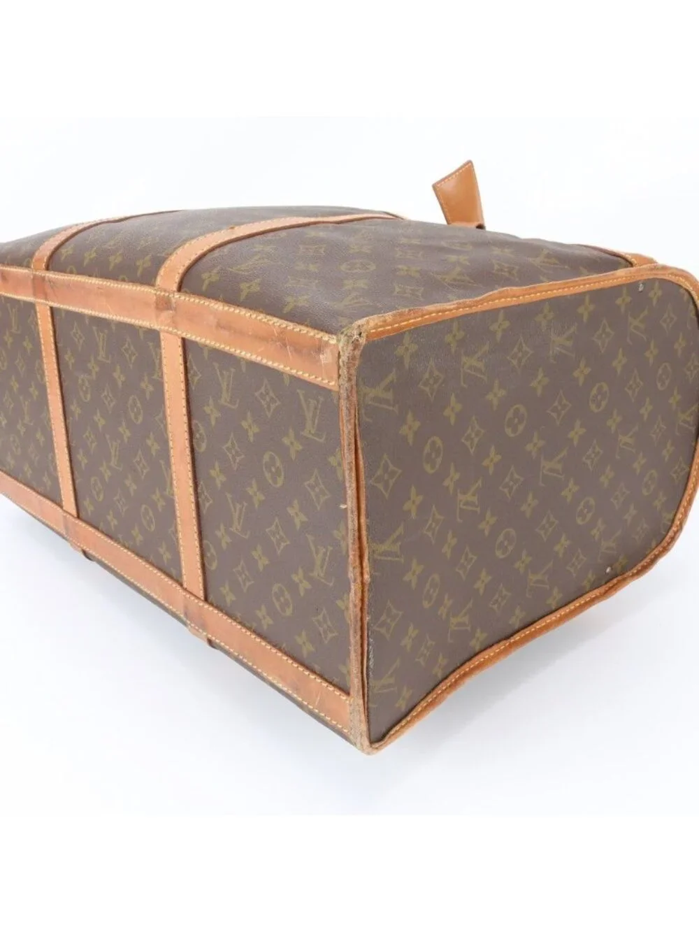 Louis Vuitton Monogram Sac Chasseur 55 Leather Boston Bag Tote Carrie